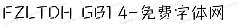 FZLTDH  GB1 4字体转换